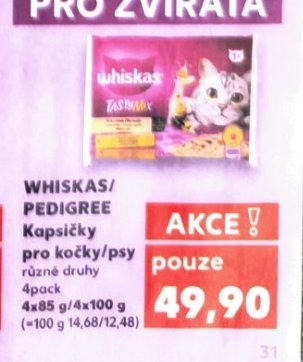 WHISKAS/PEDIGREE Kapsičky