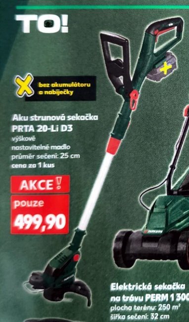 Aku strunová sekačka PRTA 20-Li D3