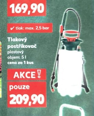 Tlakový postřikovač