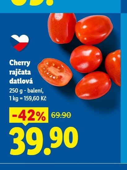 Cherry rajčata datlová