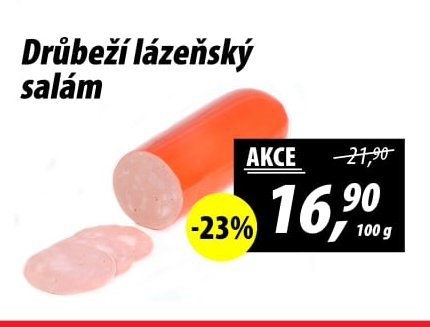 Drůbeží lázeňský salám