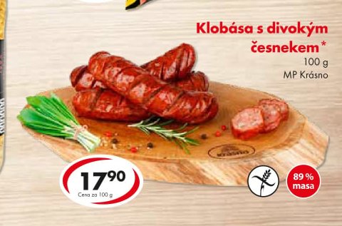 Klobása s divokým česnekem