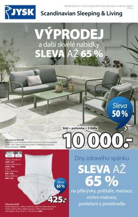 akční leták Jysk 27.5.2026-30.6.2026