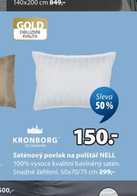 Saténový povlak na polštář NELL