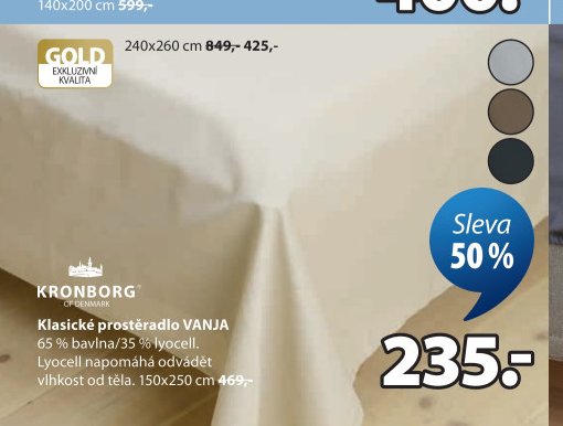 Klasické prostěradlo VANJA