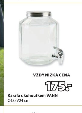 Karafa s kohoutkem VANN