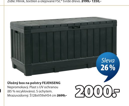Úložný box na polstry FEJENSENG