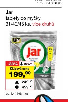 Jar tablety do myčky