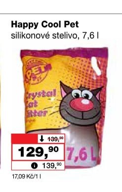 Happy Cool Pet silikonové stelivo, 7,6 l