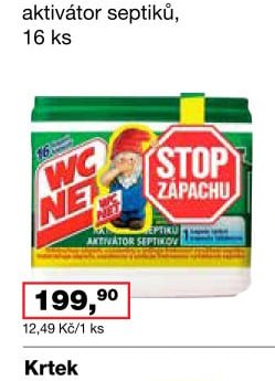 WC NET aktivátor septiků, 16 ks
