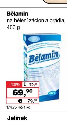 Bělamin na bělení záclon a prádla, 400 g