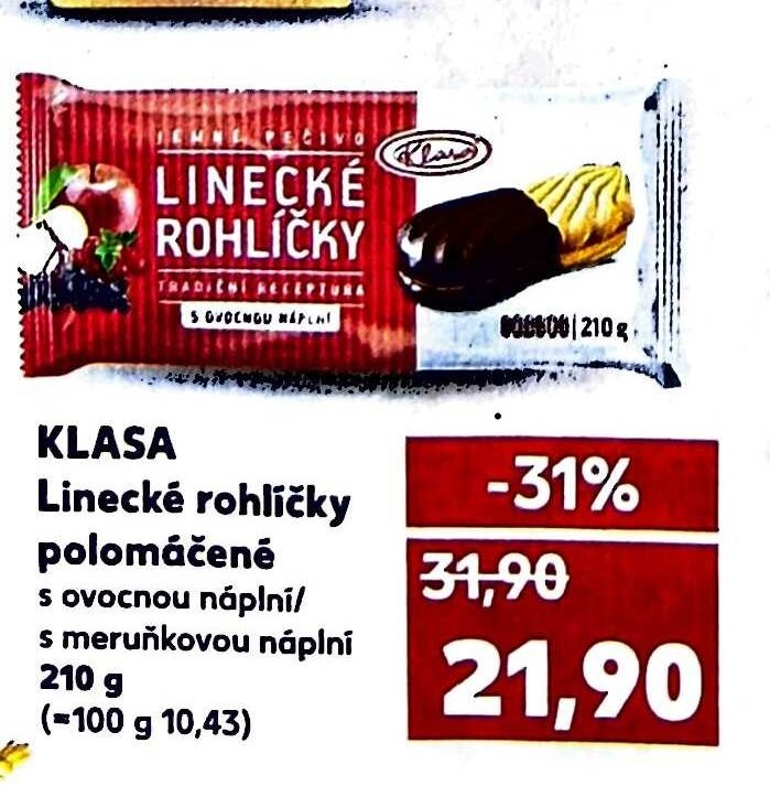 KLASA Linecké rohlíčky polomáčené