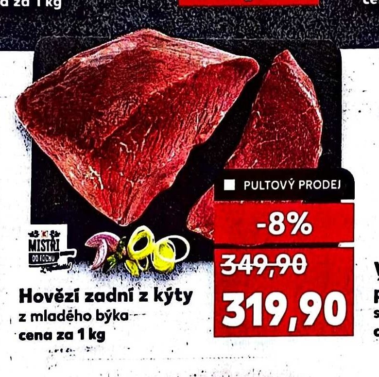Hovězí zadní z kýty
