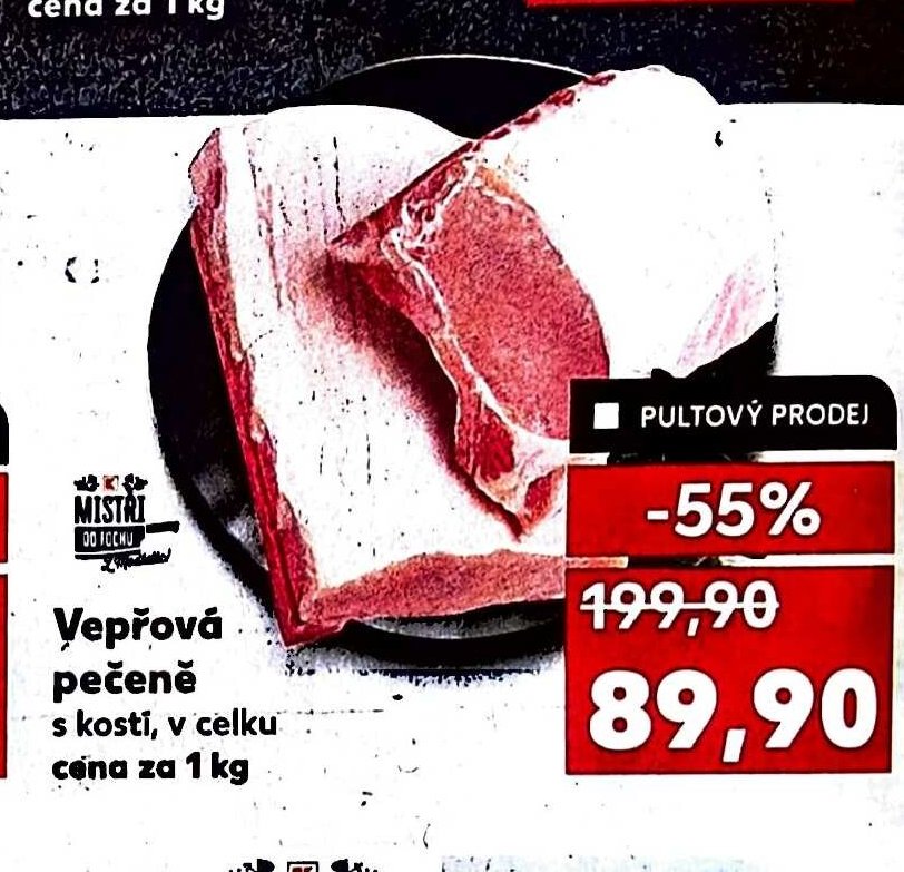 Vepřová pečeně s kostí