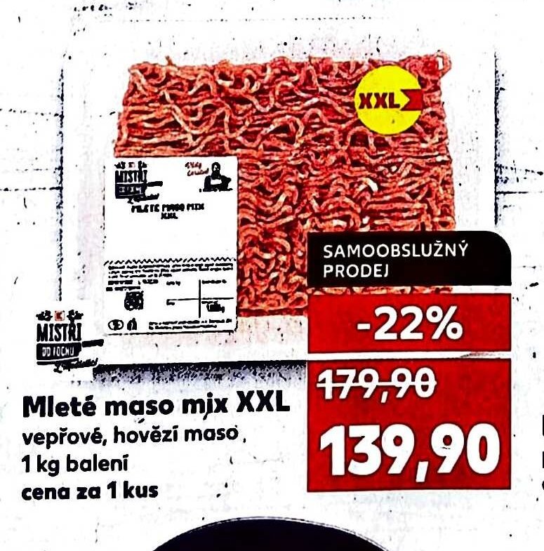Mleté maso mix XXL
