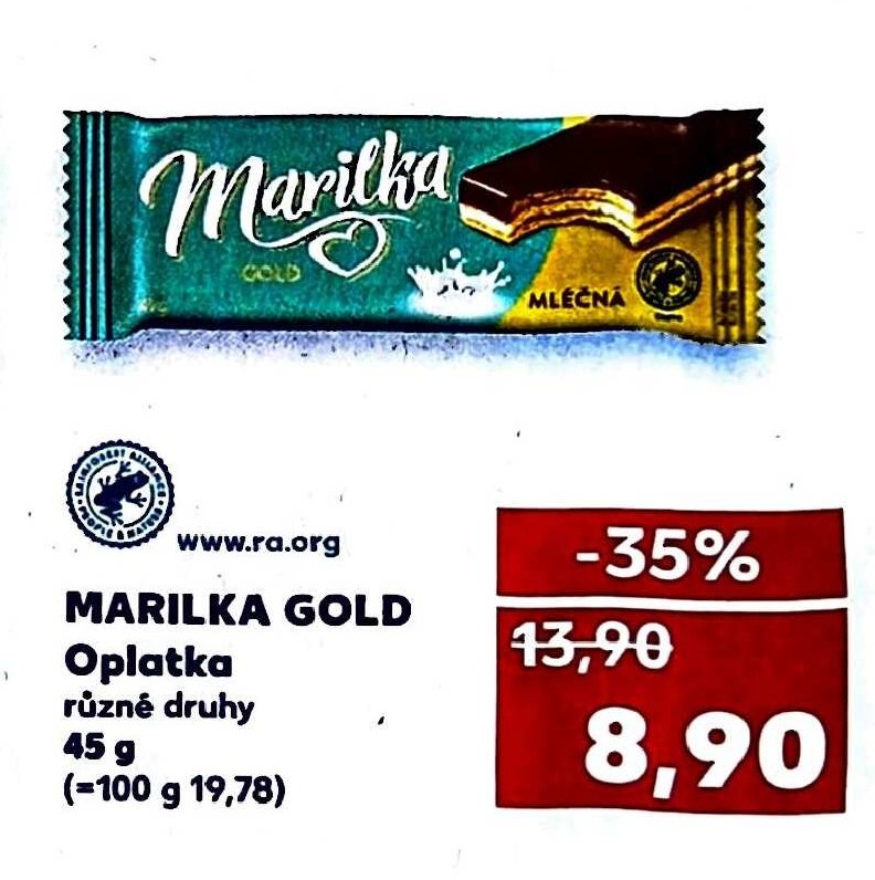 MARILKA GOLD Oplatka