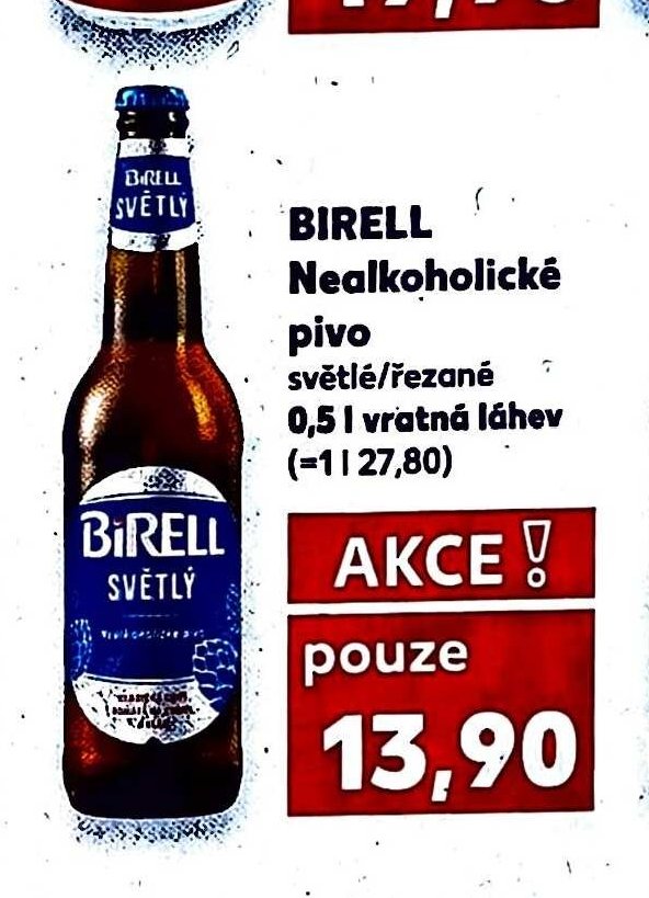 Birell Nealkoholické pivo