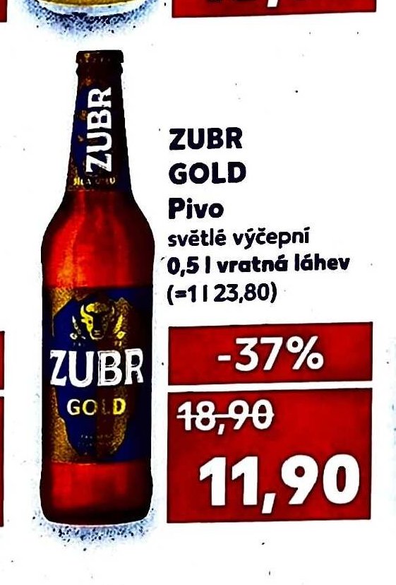 Zubr Gold Pivo