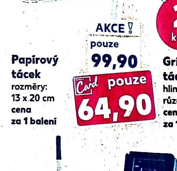 Papírový tácek