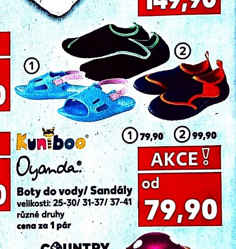 Boty do vody / Sandály
