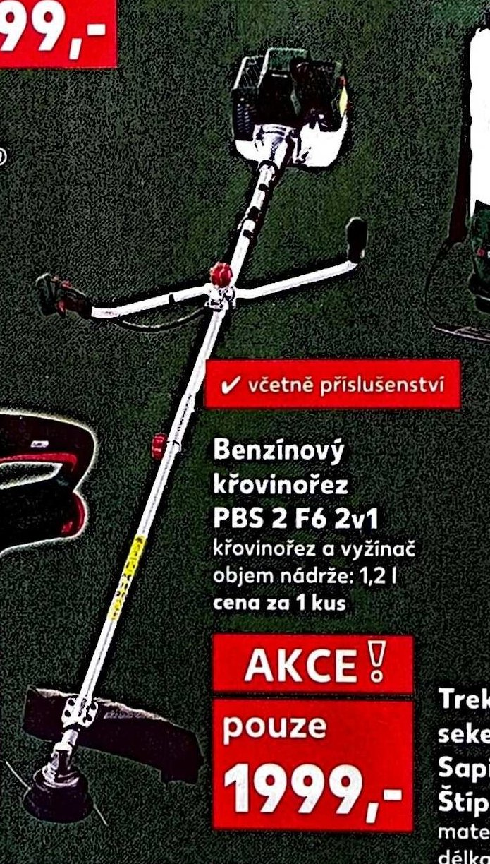 Benzínový křovinořez PBS 2 F6 2v1