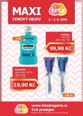akční leták Teta drogerie 1.6.2026-3.6.2026