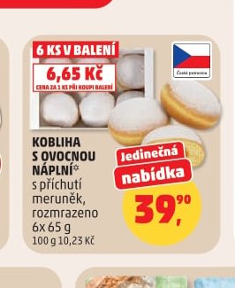 KOBLIHA S OVOCNOU NÁPLNÍ