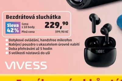 Bezdrátová sluchátka VIVESS