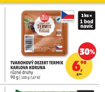 Tvarohový dezert Termix Karlova Koruna