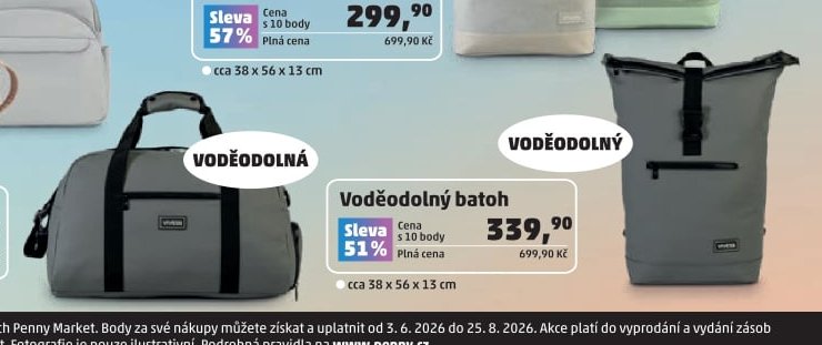 Voděodolný batoh