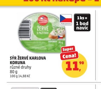 SÝR ŽERVÉ KARLOVA KORUNA
