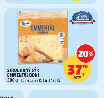 STROUHANÝ SÝR EMMENTÁL BONI