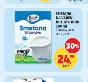 SMETANA NA VAŘENÍ UHT 10% BONI