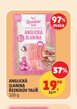 Anglická slanina Řezníkův talíř 100 g