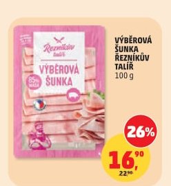 Výběrová šunka Řezníkův talíř 100 g