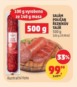 Salám poličan Řezníkův talíř 500 g