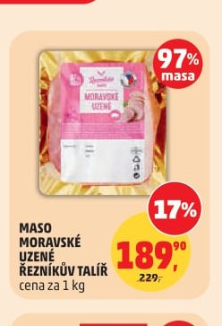 MASO MORAVSKÉ UZENÉ ŘEZNÍKŮV TALÍŘ