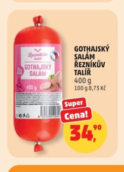 GOTHAJSKÝ SALÁM ŘEZNÍKŮV TALÍŘ 400 g