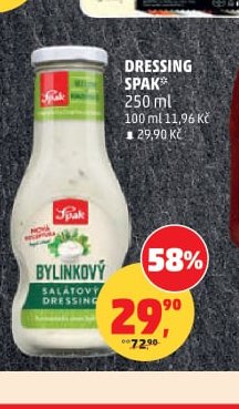 DRESSING SPAK 250 ml