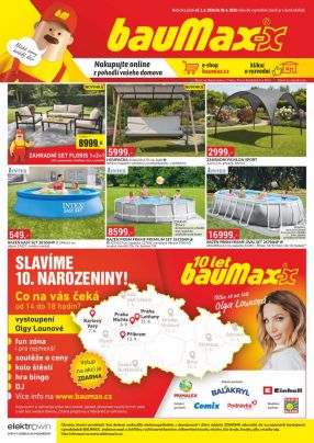 akční leták bauMax 1.6.2026-30.6.2026