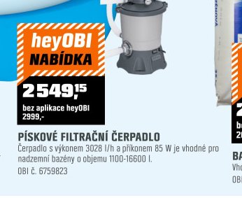 PÍSKOVÉ FILTRAČNÍ ČERPADLO - OBI akcniletaky.com