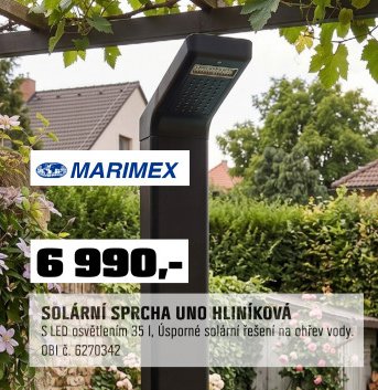 Solární sprcha Uno hliníková - OBI akcniletaky.com