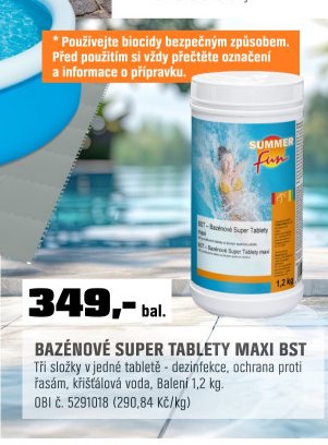 Bazénové Super tablety Maxi BST - OBI akcniletaky.com