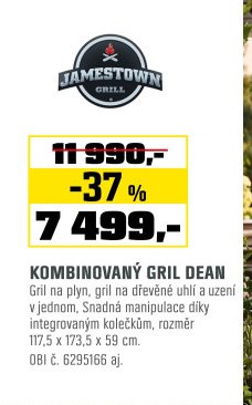 Kombinovaný gril Dean - OBI akcniletaky.com