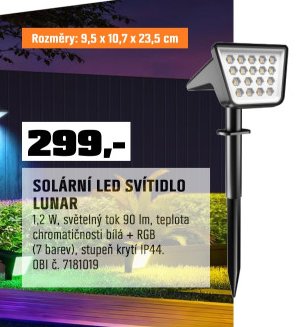 Solární LED svítidlo Lunar - OBI akcniletaky.com