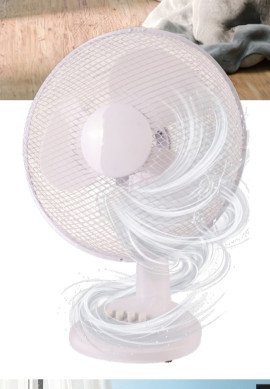STOLNÍ VENTILÁTOR BÍLÝ, 3 STUPNĚ RYCHLOSTI - OBI akcniletaky.com