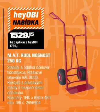 M.A.T. RUDL NOSNOST 250 KG - OBI akcniletaky.com