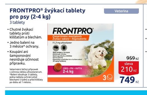 FRONTPRO® žvýkací tablety pro psy (2-4 kg)