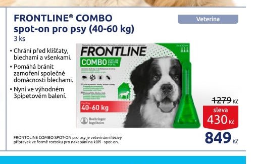 FRONTLINE® COMBO spot-on pro psy (40-60 kg)