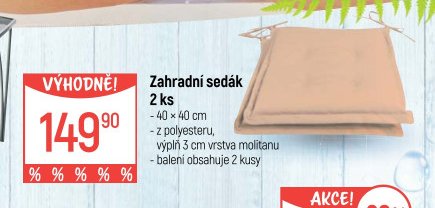 Zahradní sedák 2 ks